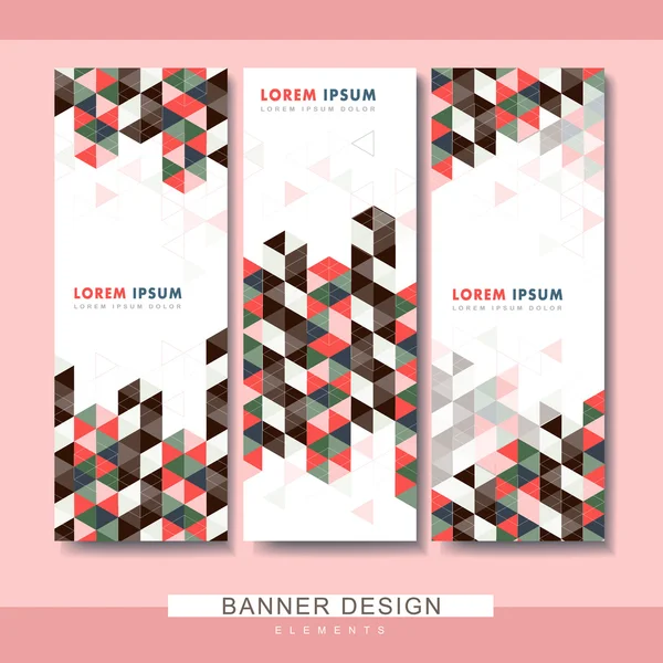 Diseño moderno conjunto de plantillas de banner — Vector de stock