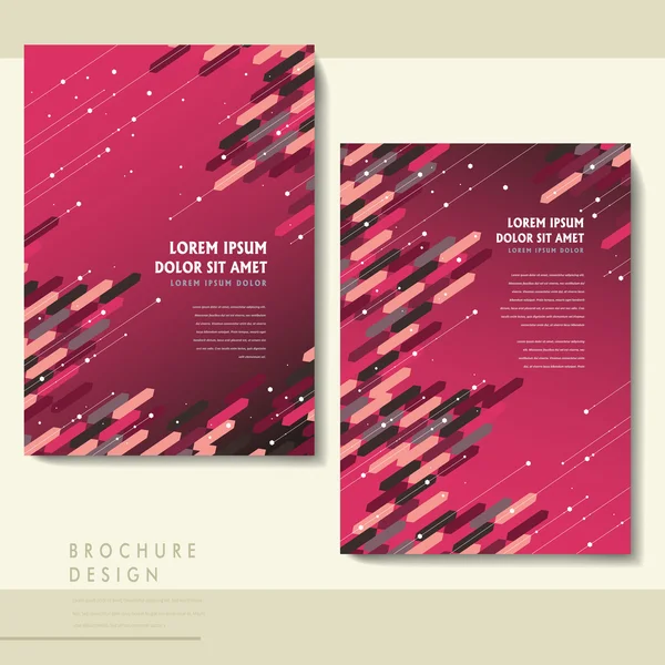 Modern brochure template design — Stock Vector