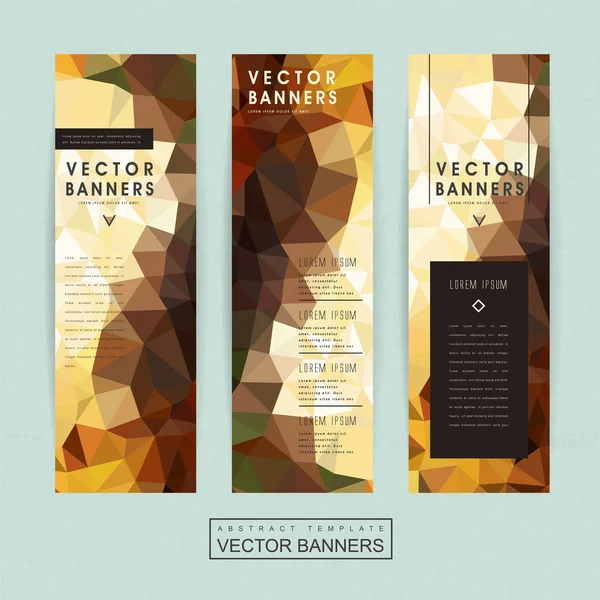 Gorgeous banner template set design — 图库矢量图片