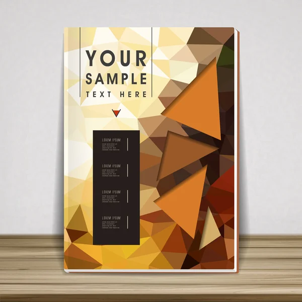 Gorgeous book cover template design — Stok Vektör