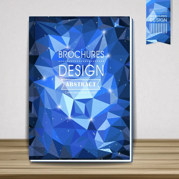 Lindo livro capa modelo design — Vetor de Stock