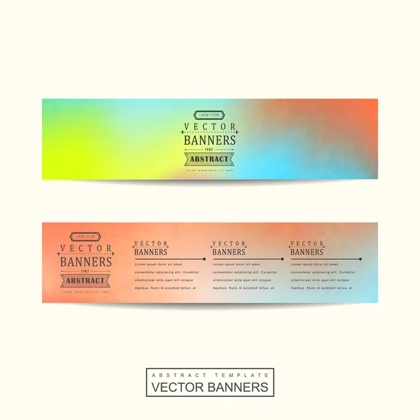 Fantastic banner template set design — Stok Vektör