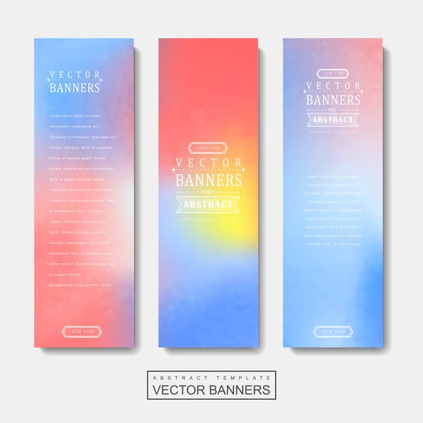 Fantastic banner template set design — Stock Vector