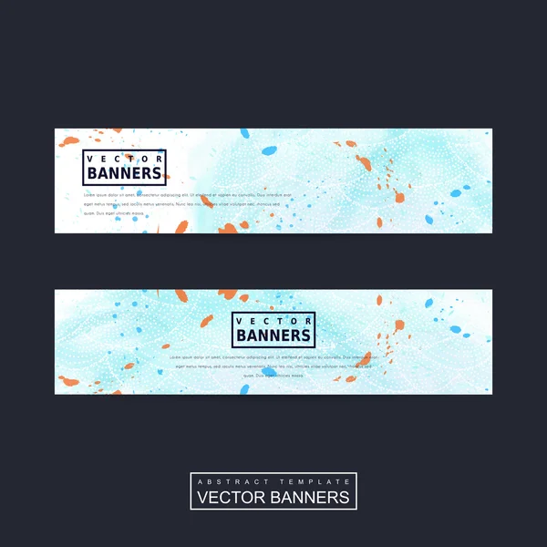 Fantastic banner template set design — Stock Vector