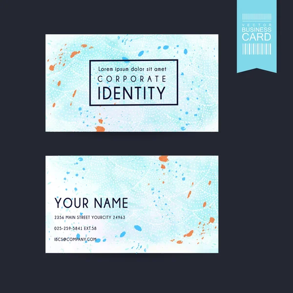 Fantastic business card design template — Stockvector