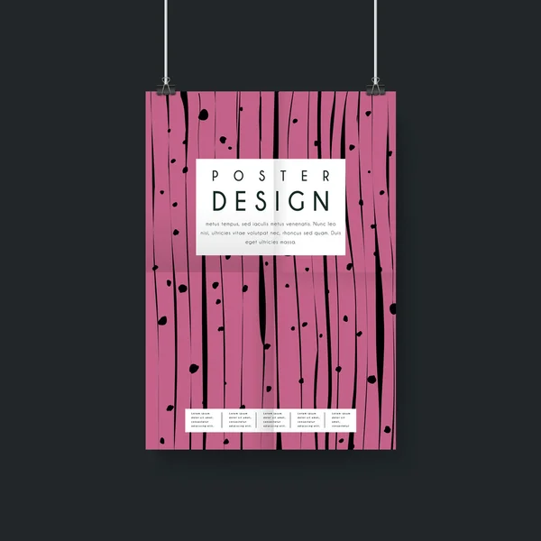 Creative poster template design — Stok Vektör