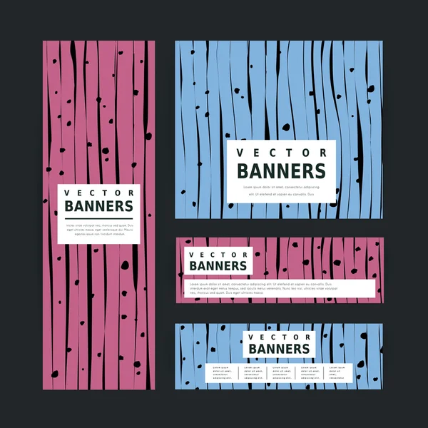 Creative banner template set design — Διανυσματικό Αρχείο