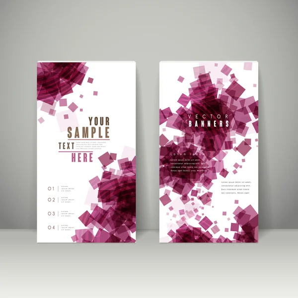 Trendy banner template set design — Stockvector