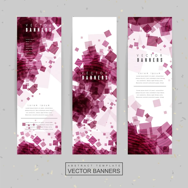 Trendy Banner-Vorlage Set-Design — Stockvektor