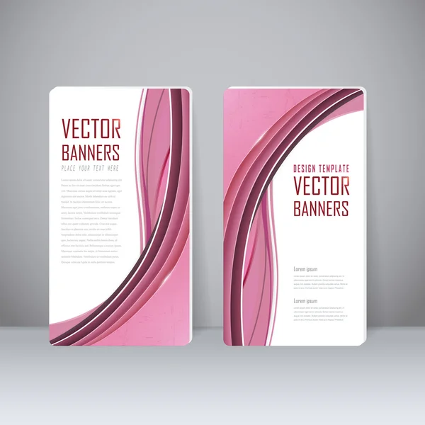 Trendy banner template set design — Stock Vector