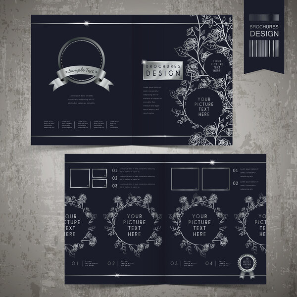 elegant half-fold template design