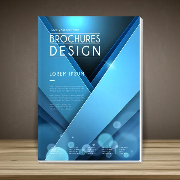 Elegant book cover template design — Stock Vector