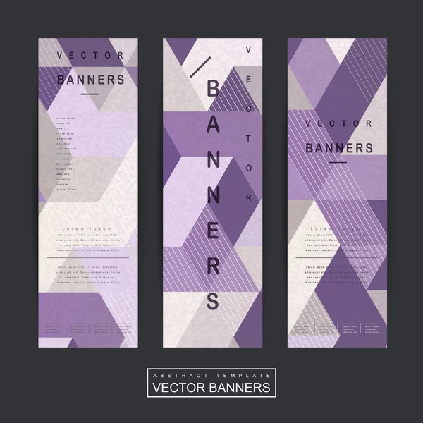 Lovely banner template set design — Stock Vector