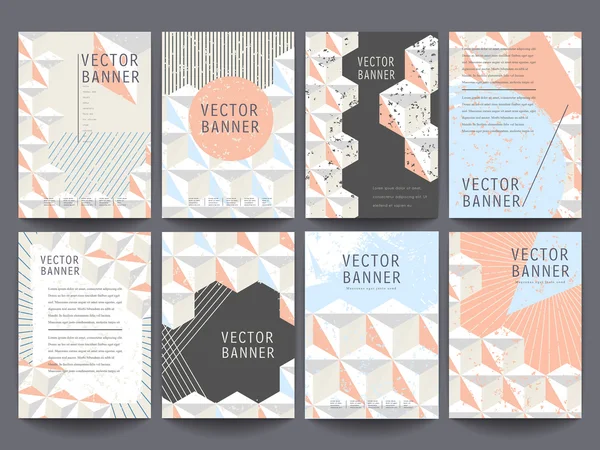 Lovely brochure template design set — Wektor stockowy