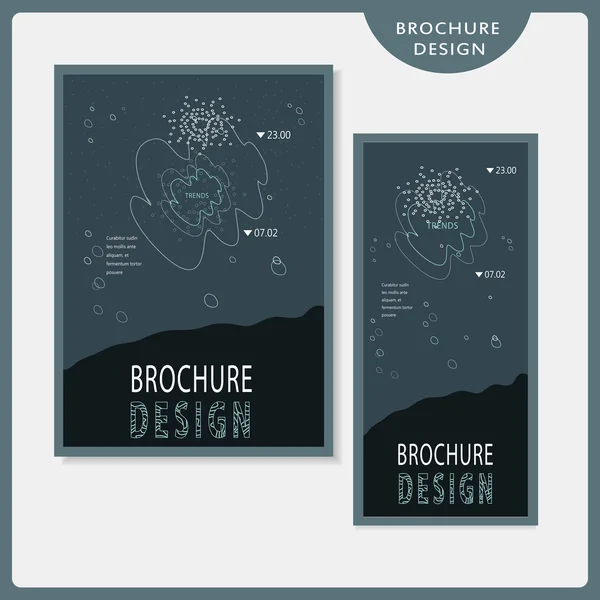 Modern brochure template design set — ストックベクタ