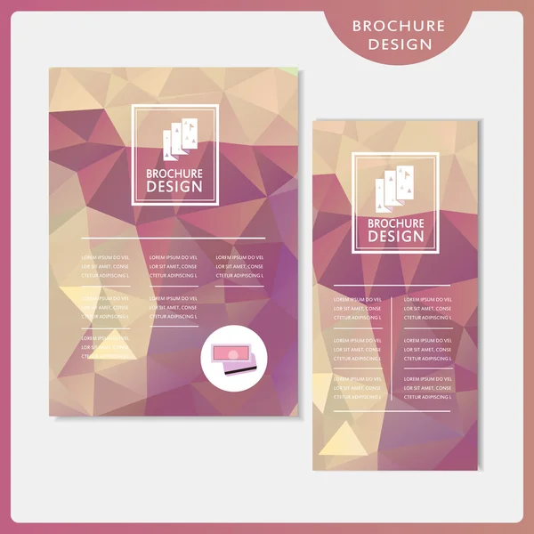 Graceful brochure template design set — Stock Vector