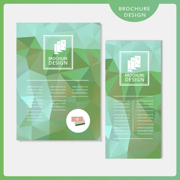 Graceful brochure template design set — Stock Vector