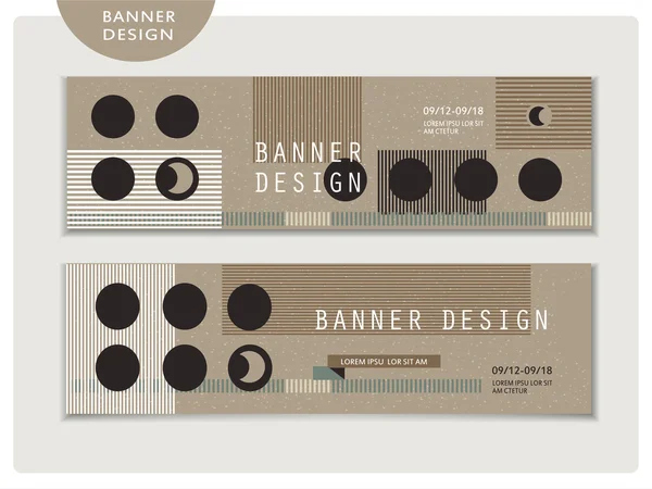 Diseño creativo conjunto de plantillas de banner — Archivo Imágenes Vectoriales