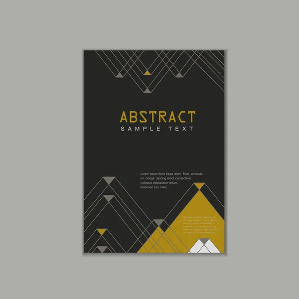 Elegant brochure template design — Stock Vector