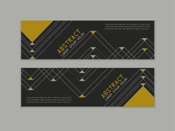 Elegant banner template set design — Stock Vector