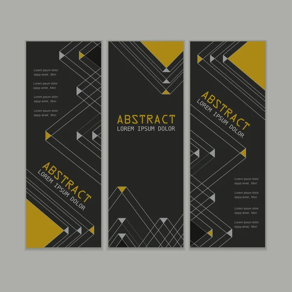 Elegant banner template set design — Stock Vector