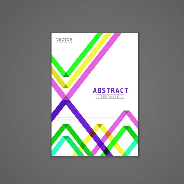 Modern brochure template design — Stock Vector