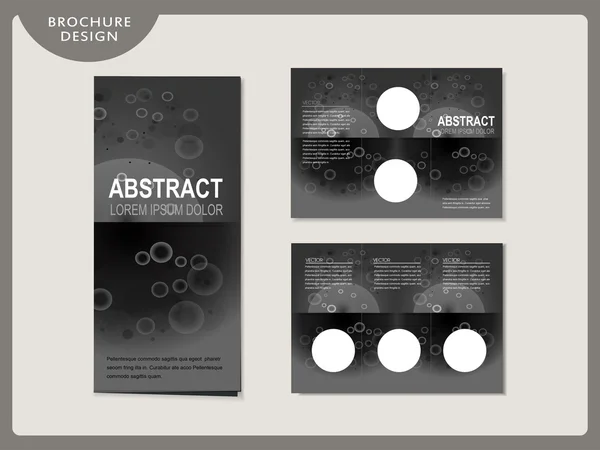 Conception de gabarit triple simplicité — Image vectorielle