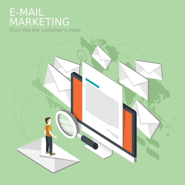 E-mail marketing koncepció — Stock Vector