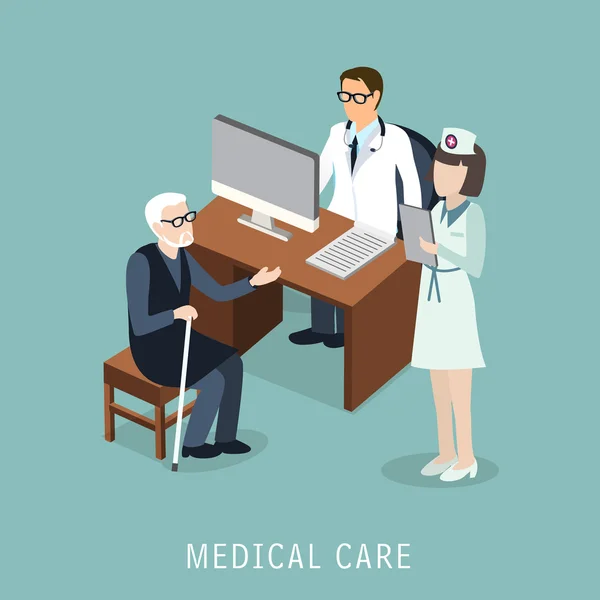 Concepto de atención médica — Vector de stock