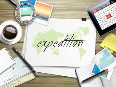 Kağıtta yazılı sefer kelime