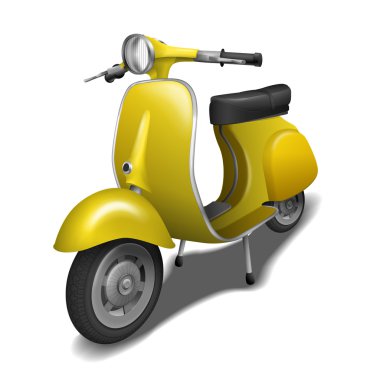 Sarı scooter tasarım 