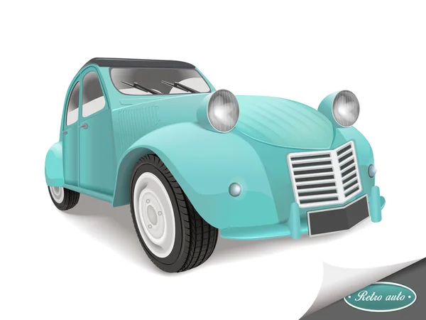 Classic blue car — Stock Vector