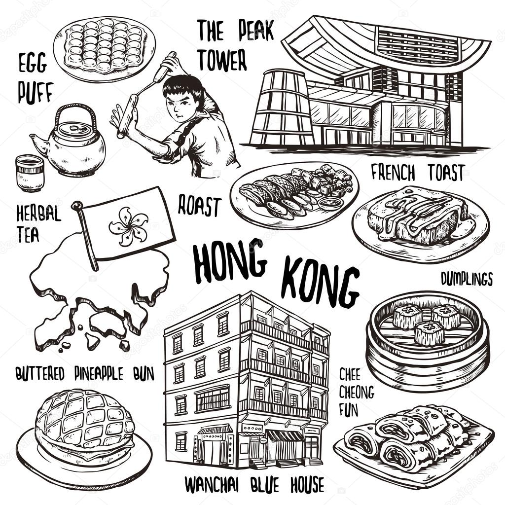travel concept of Hong Kong 