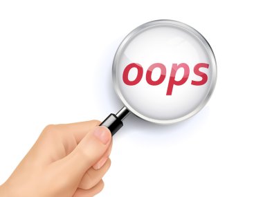 Oops Büyüteç gösterilen