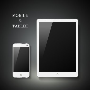 boş hareket eden ve tablet seti
