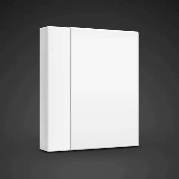 Modelo de caixa de papel em branco — Vetor de Stock