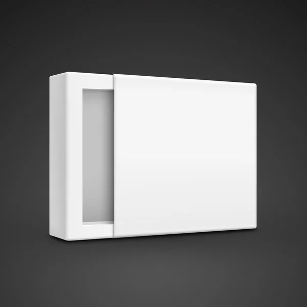 Modelo de caixa de papel em branco — Vetor de Stock