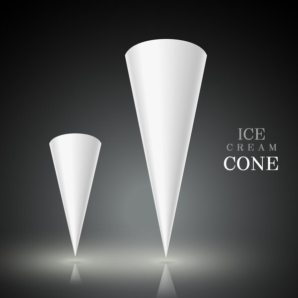 blank ice cream cone