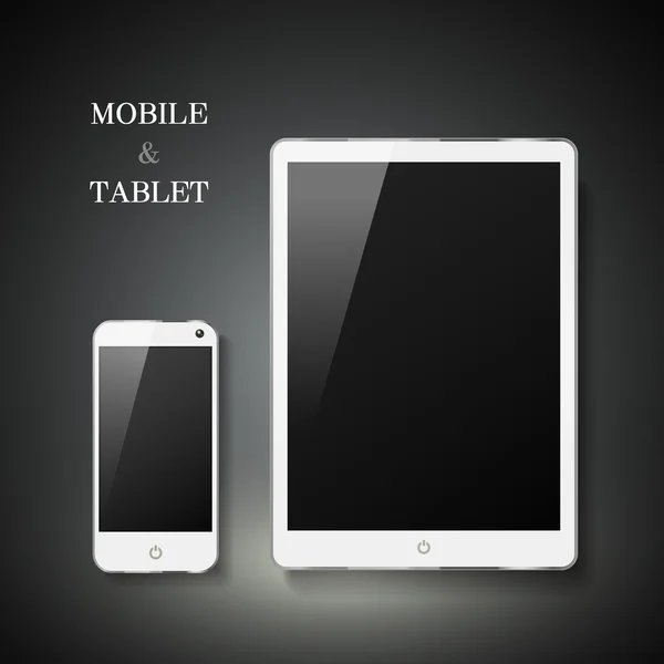 Tom mobil och Tablet PC set — Stock vektor