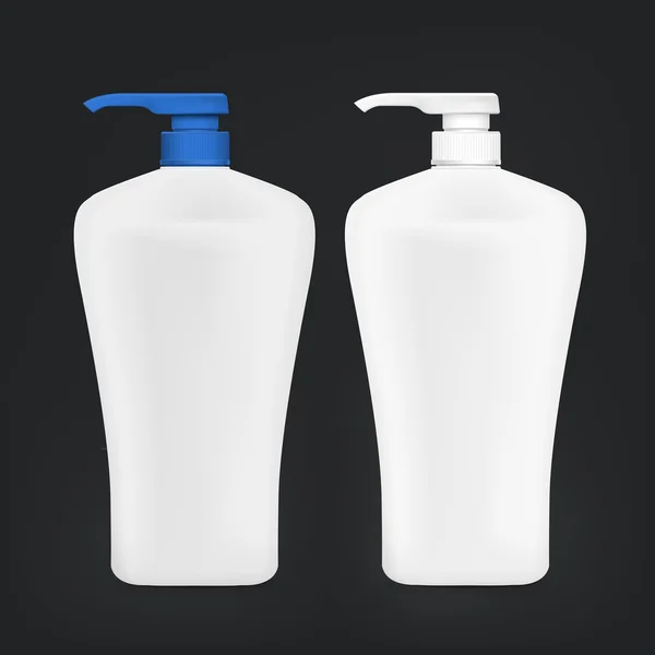 Prázdné šampon láhev sada — Stockový vektor