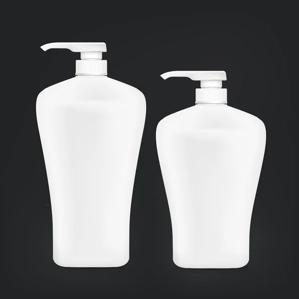 Leere Shampoo-Flasche Set — Stockvektor