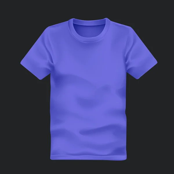 T-shirt de homem em roxo —  Vetores de Stock