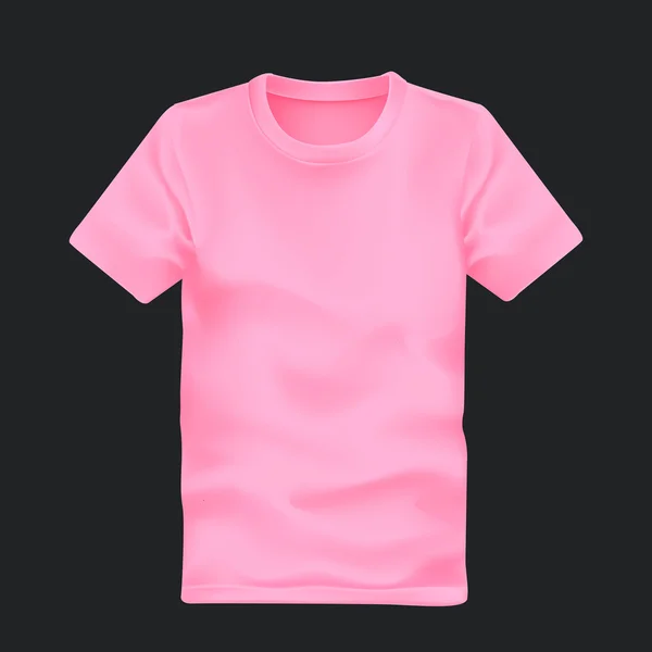 Man's t-shirt in roze — Stockvector