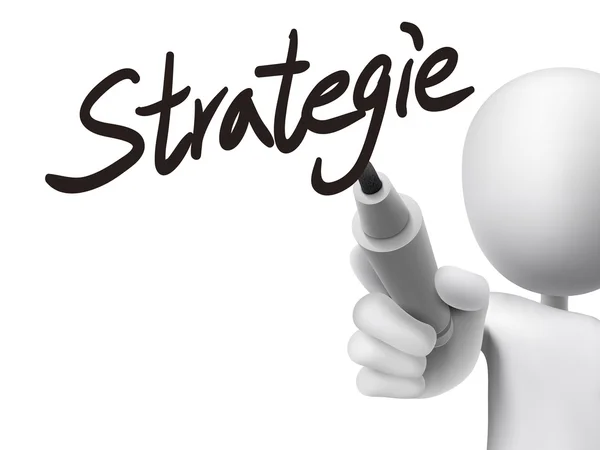 Palabras alemanas para Estrategia — Vector de stock