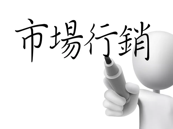 Mots chinois traditionnels pour le marketing — Image vectorielle