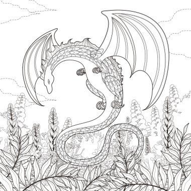 gizem dragon boyama sayfası 