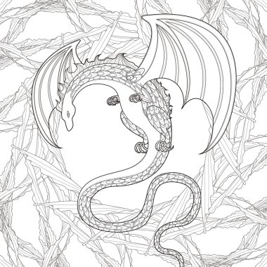 gizem dragon boyama sayfası 