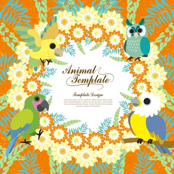 Gorgeous birds template Stock Vector Image by ©kchungtw #83191362