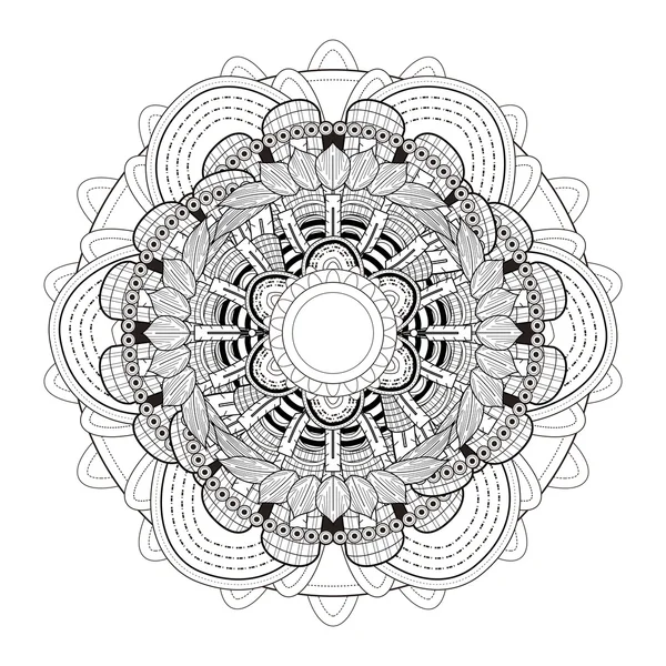 Exquisito diseño de patrón de mandala — Vector de stock