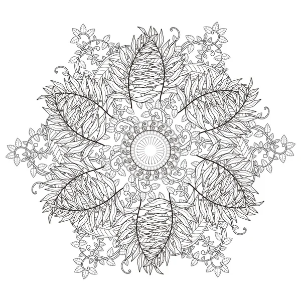 Exquisito diseño de patrón de mandala — Vector de stock